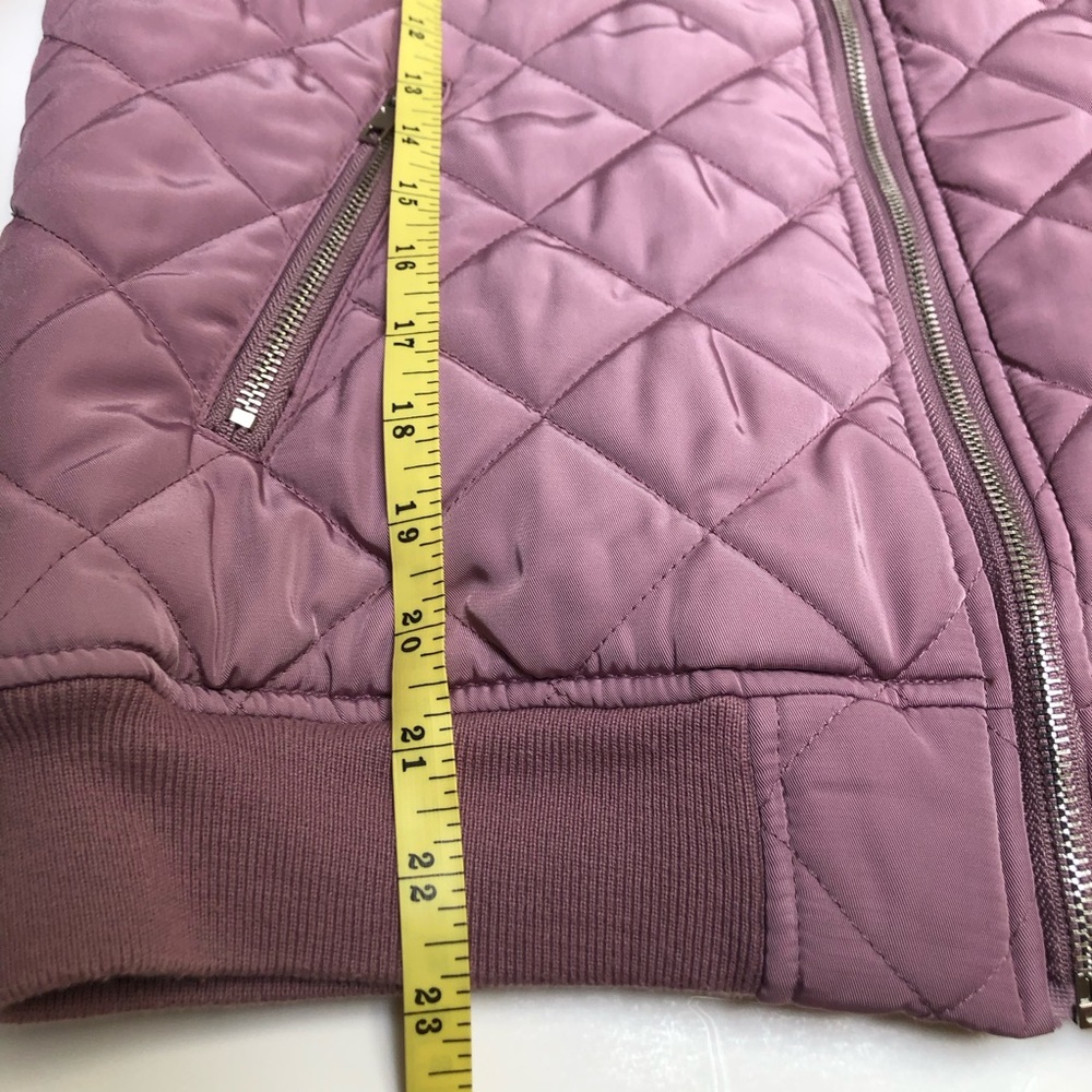 Forever 21 Quilted Jacket, Dusty Rose EUC - Picture 13 of 13